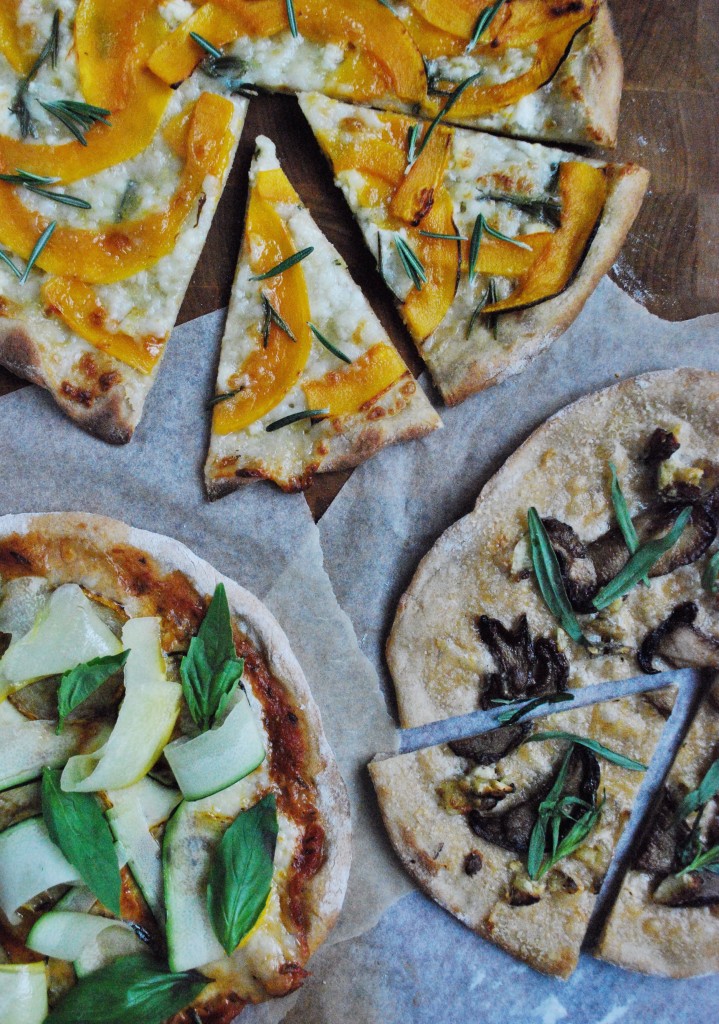 vegetarpizza, græskarpizza, karl johan-pizza, squash-pizza